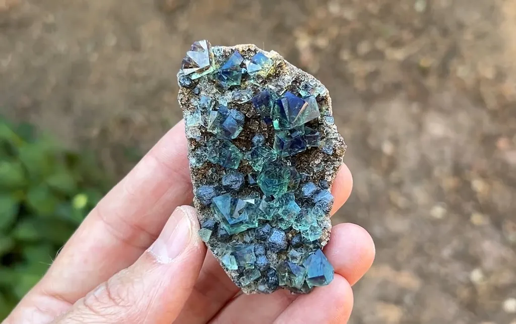Fluorite with Galena - image 5