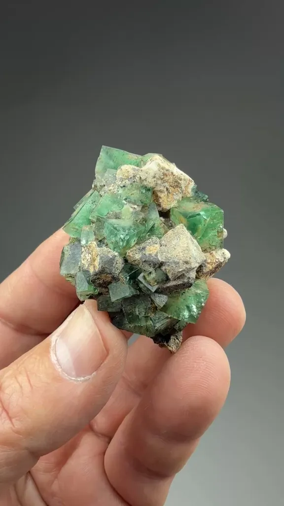 Fluorite with Galena - image 2