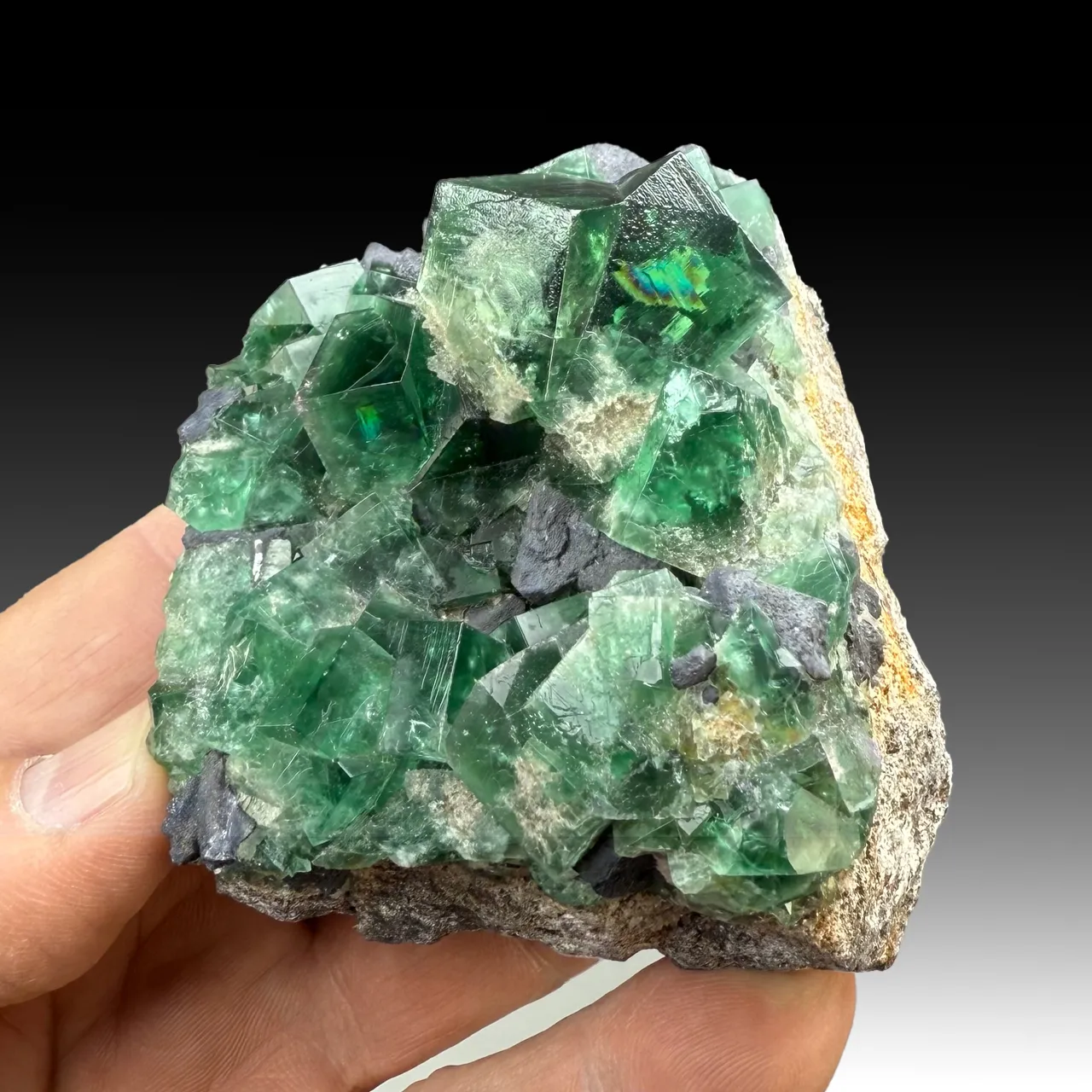 Fluorite with Galena - image 1