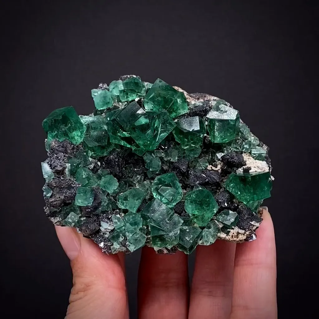 Fluorite with Galena image