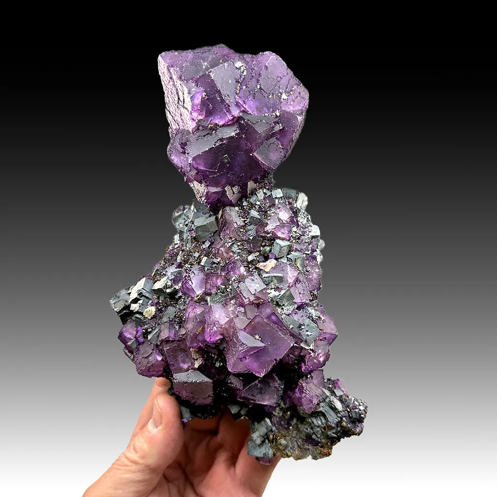 Fluorite with Galena image