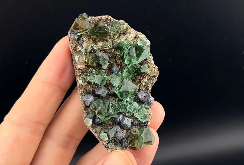 Fluorite with Galena - image 3