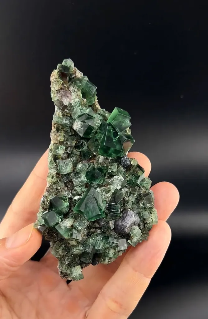 Fluorite with Galena - image 3