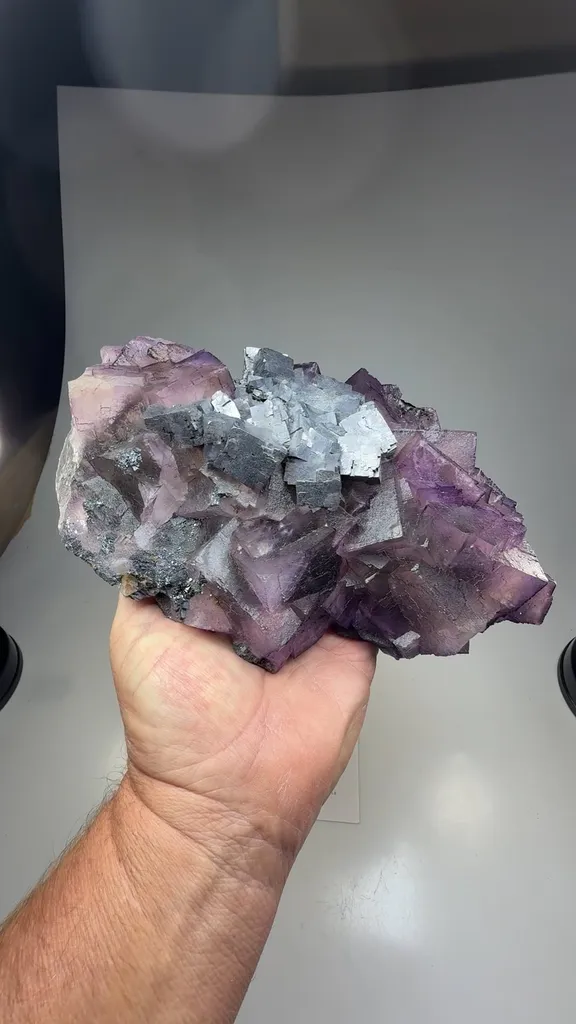 Fluorite with Galena - image 2