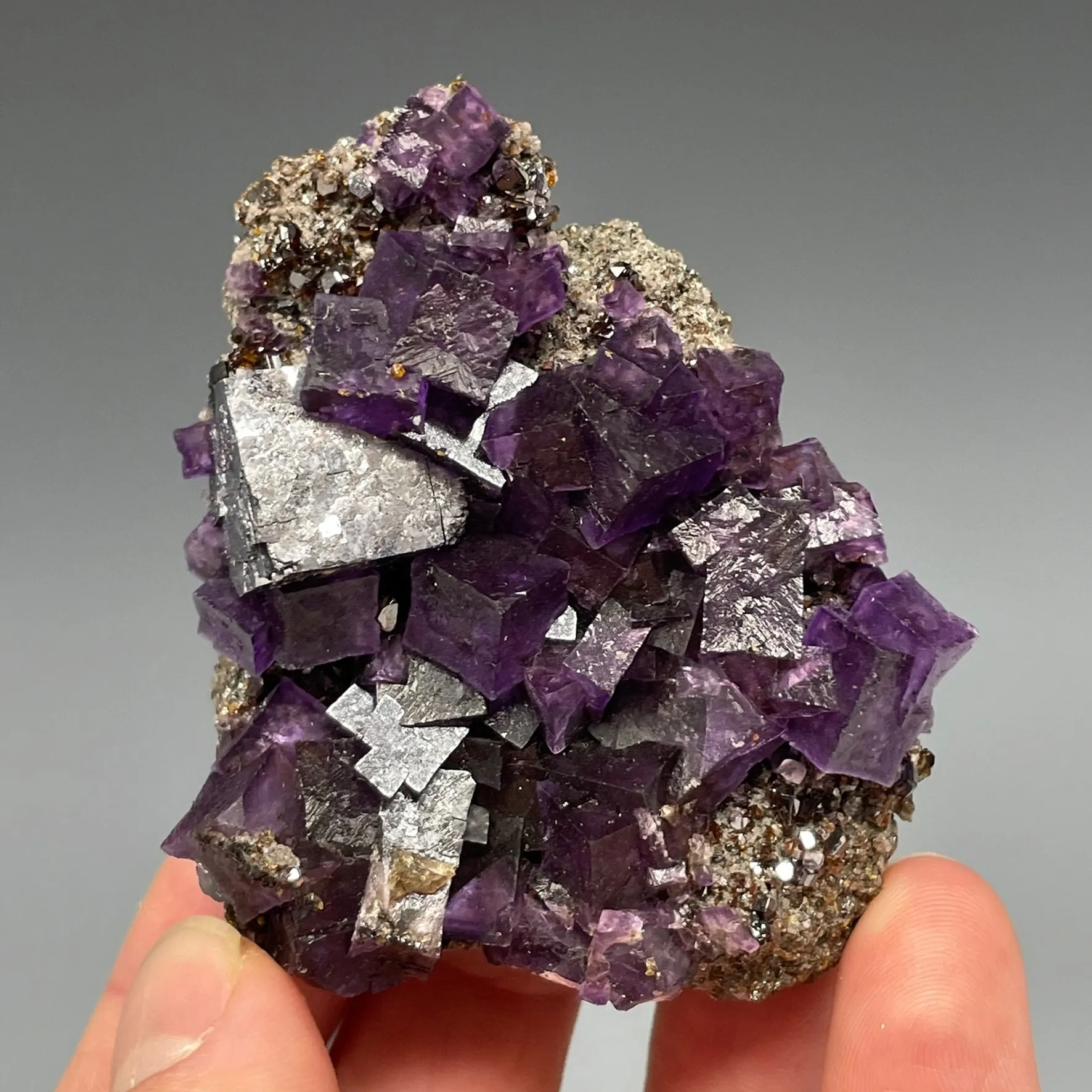 Fluorite with Galena - image 3