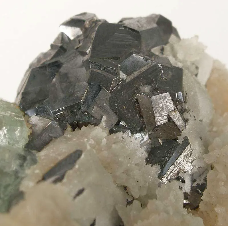 Fluorite With Galena and Calcite - image 3