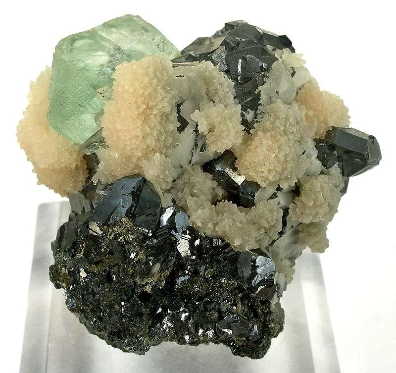 Fluorite With Galena and Calcite - image 4