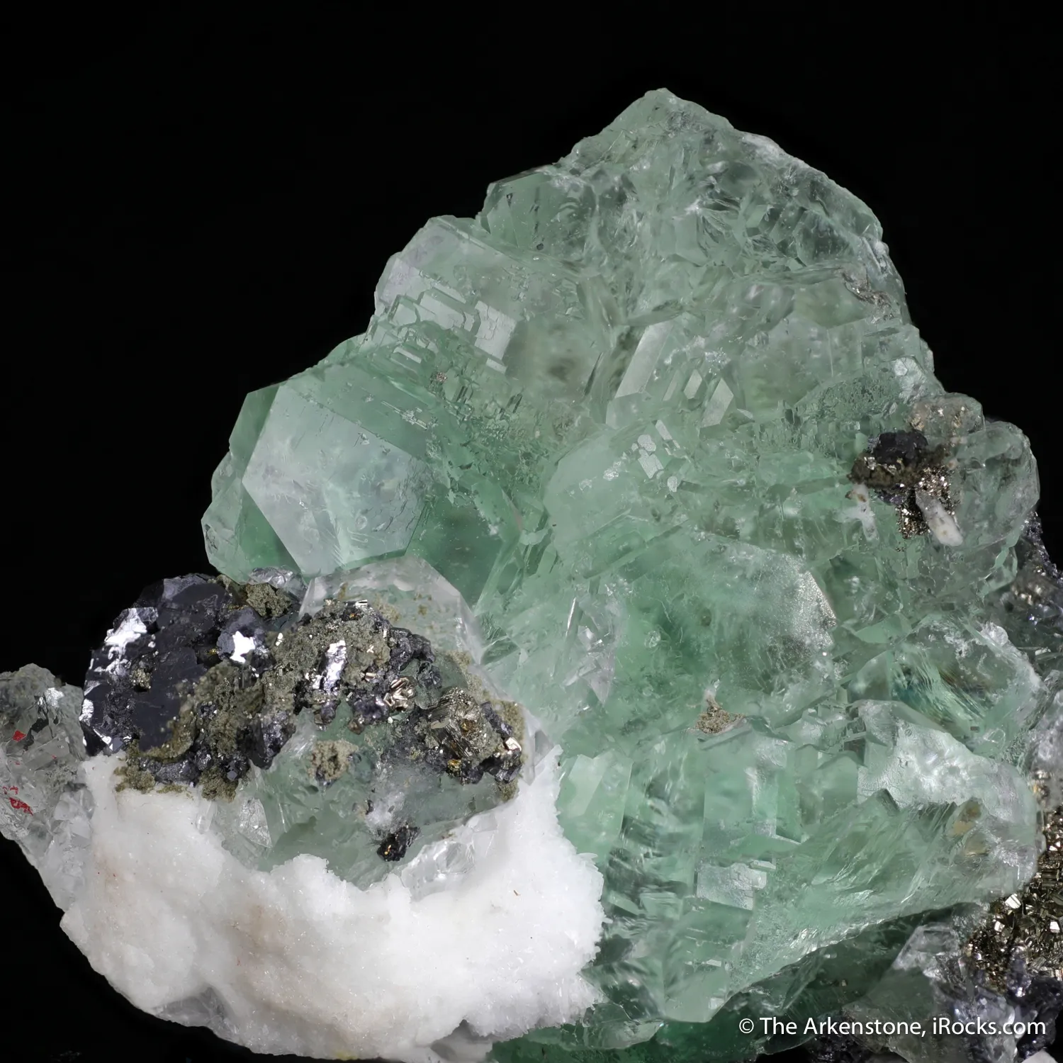 Fluorite with Galena and Pyrite - image 3