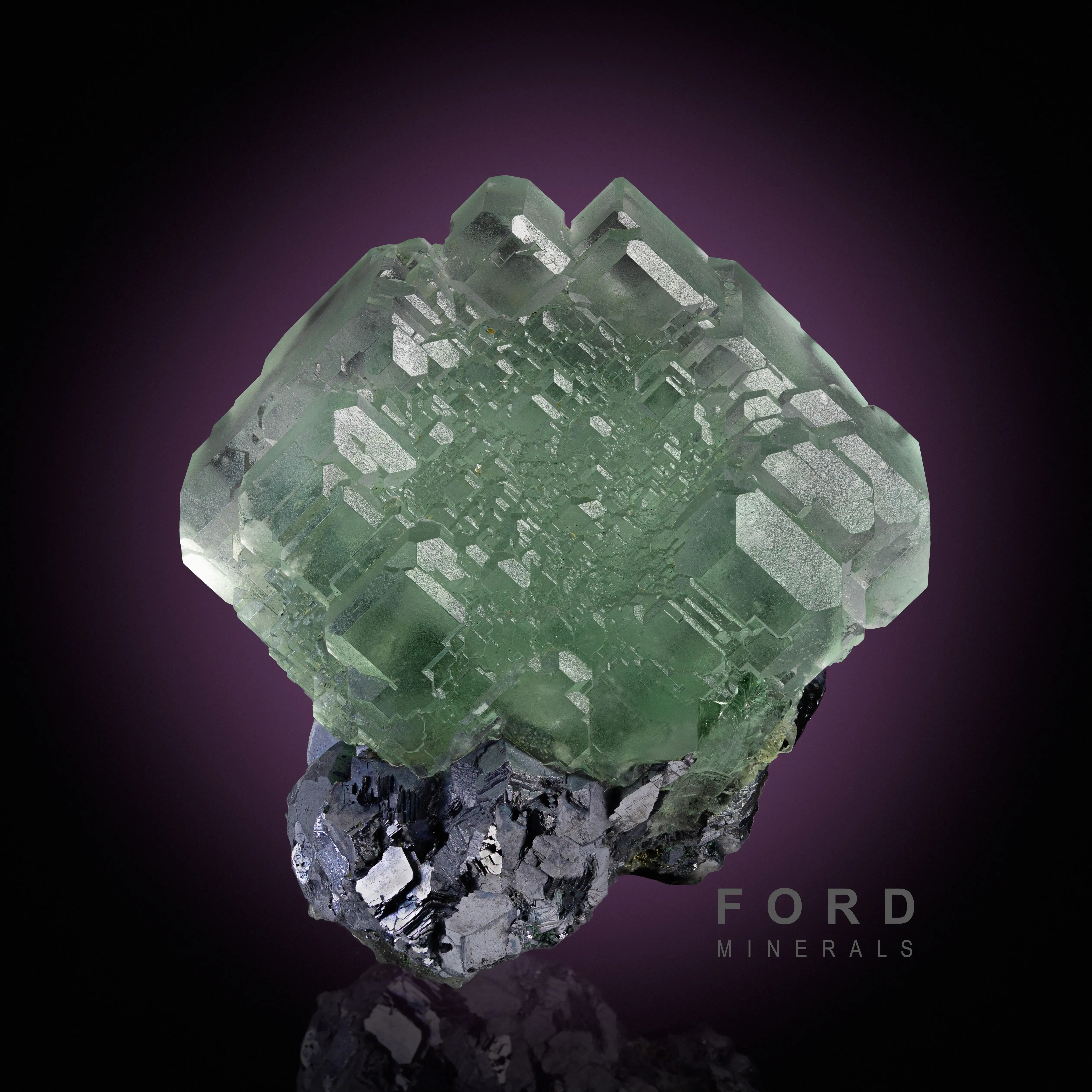 Fluorite with Galena and Pyrite - image 1