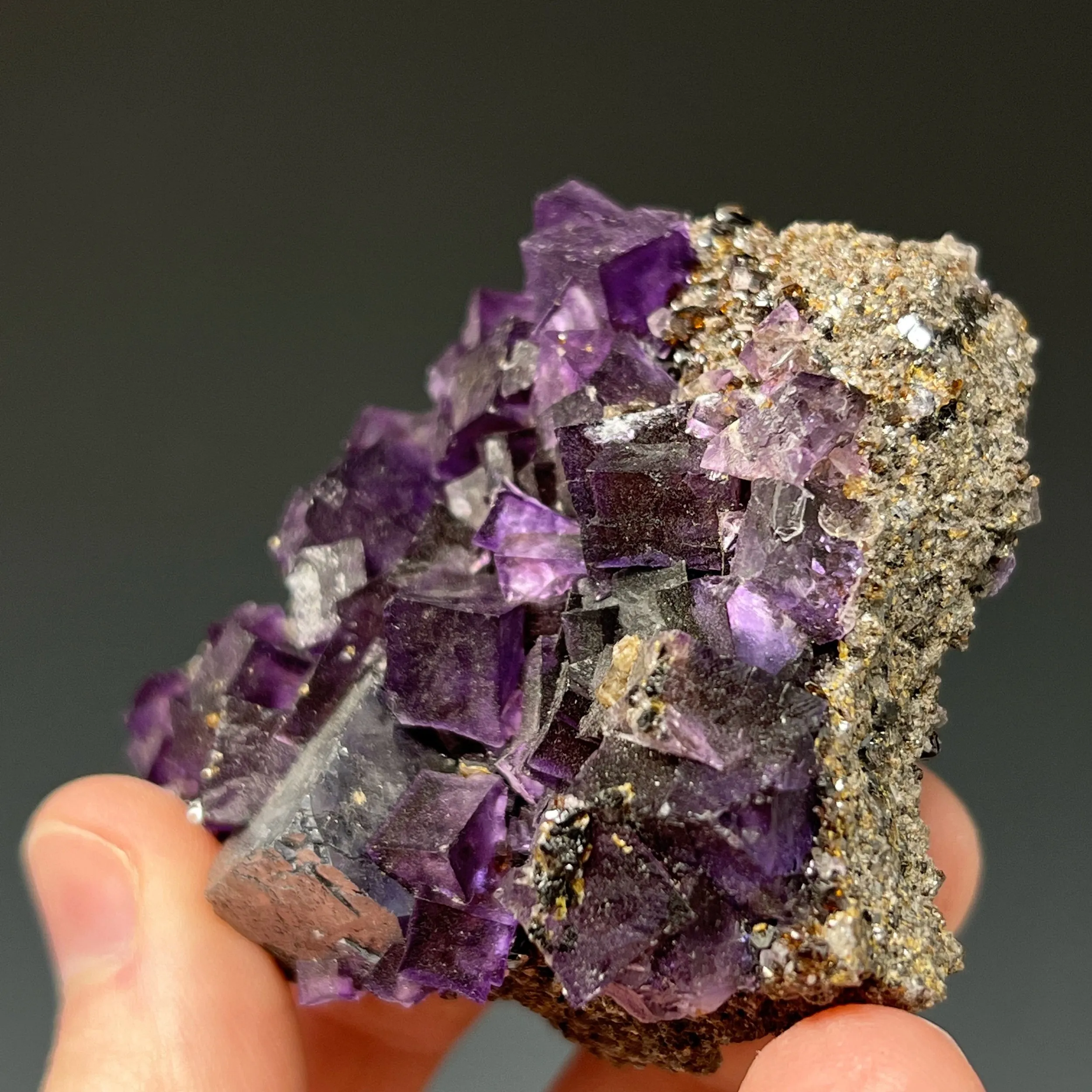 Fluorite with Galena - image 2