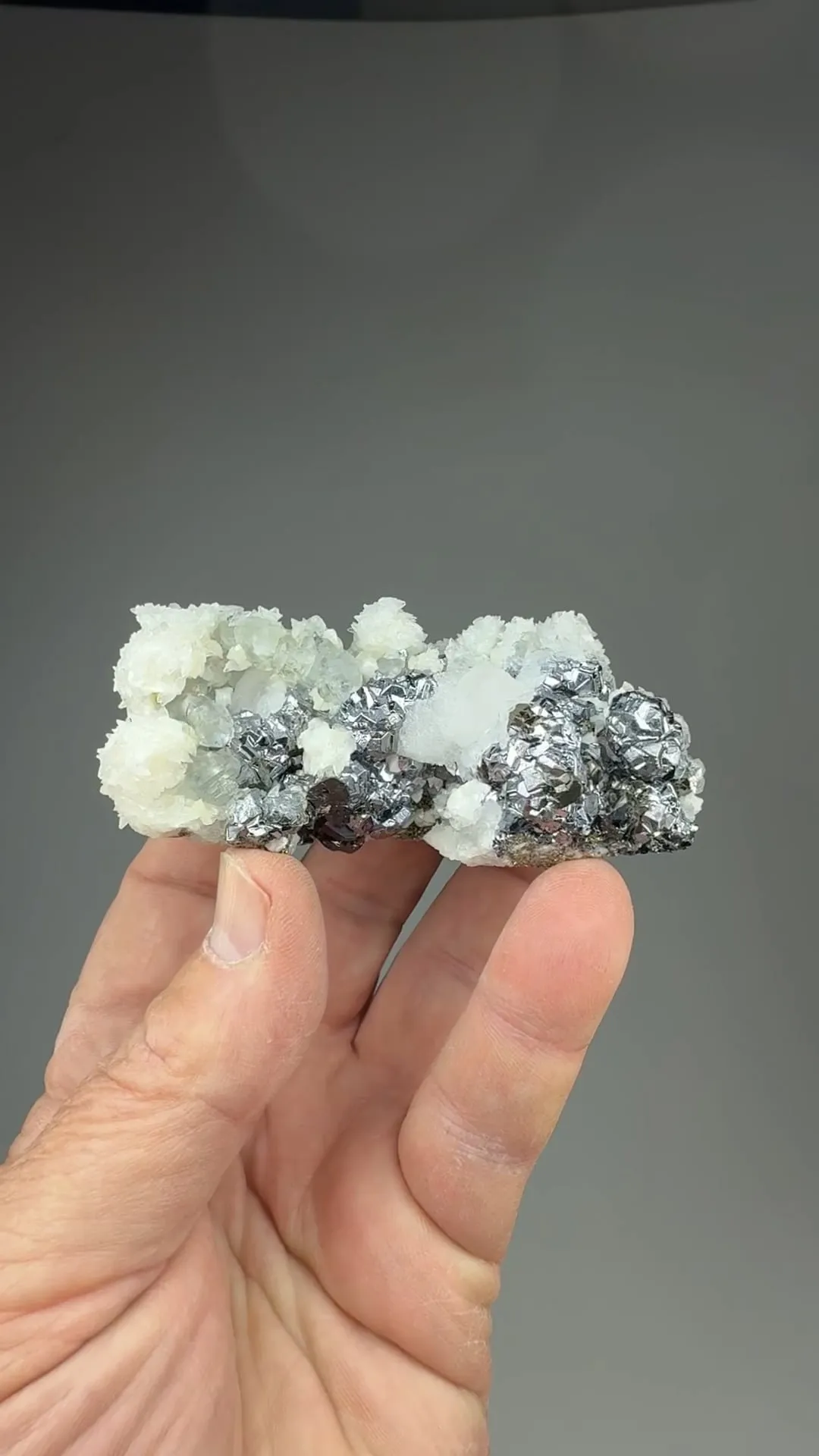 Fluorite with Galena, Calcite - image 2