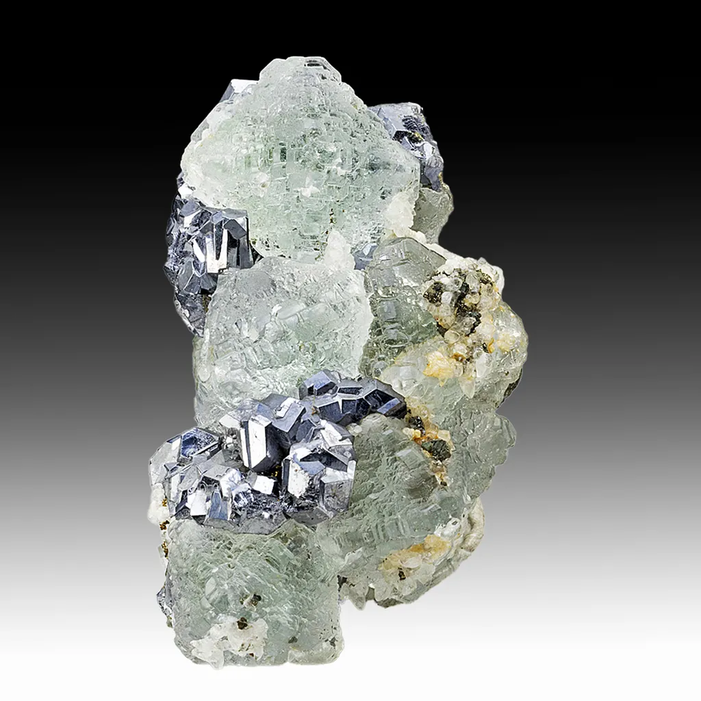 Fluorite with Galena, Calcite, Sphalerite image