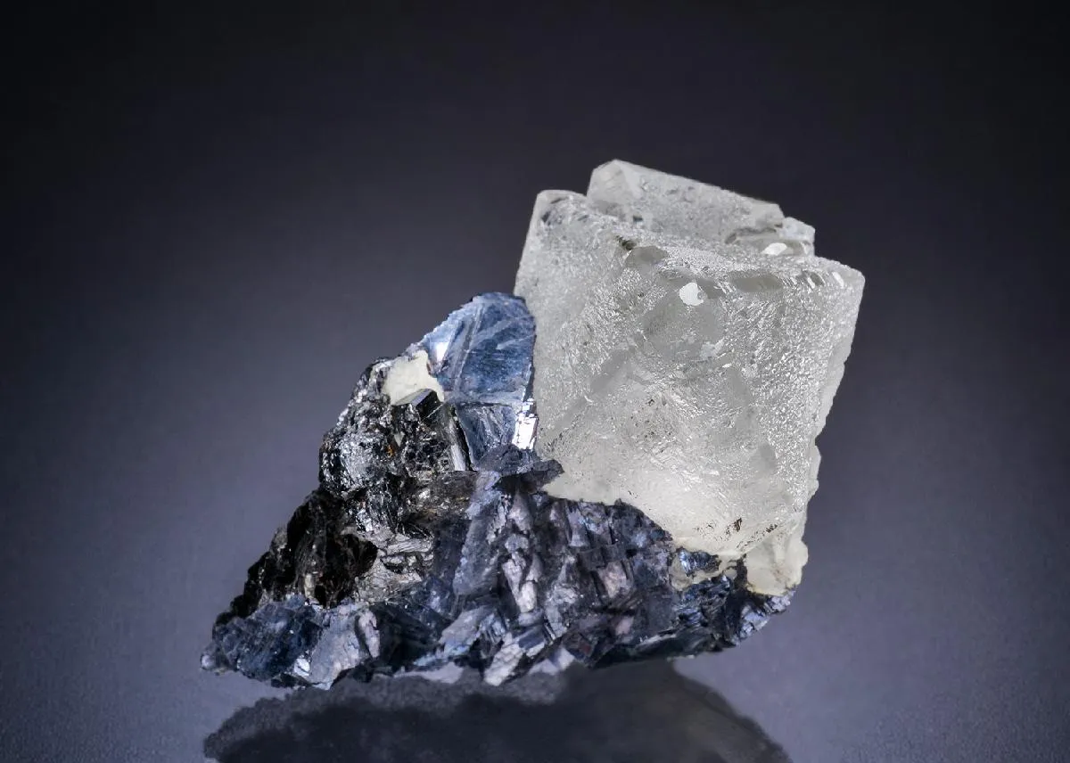 Fluorite with Galena - image 1