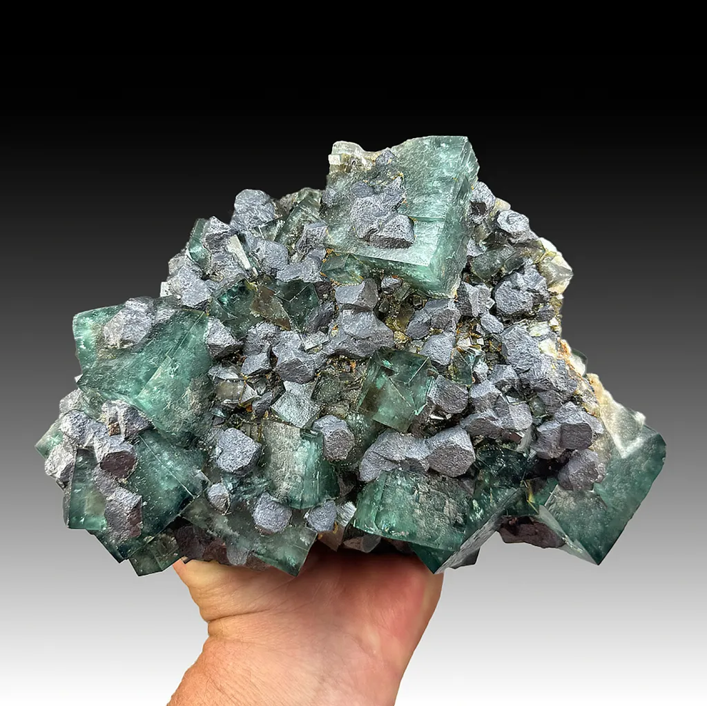 Fluorite with Galena - image 1