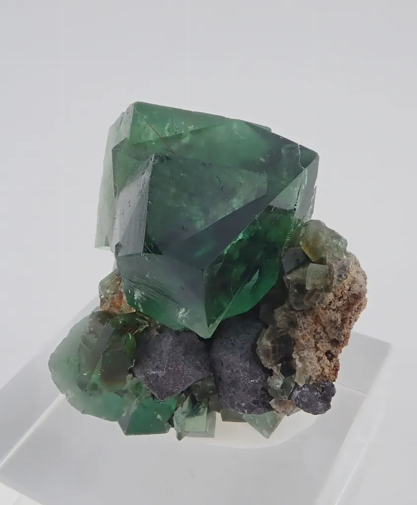 Fluorite with Galena image