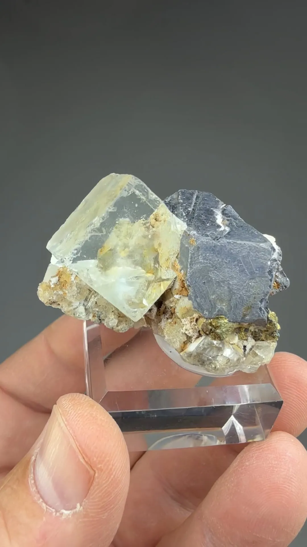 Fluorite with Galena - image 2