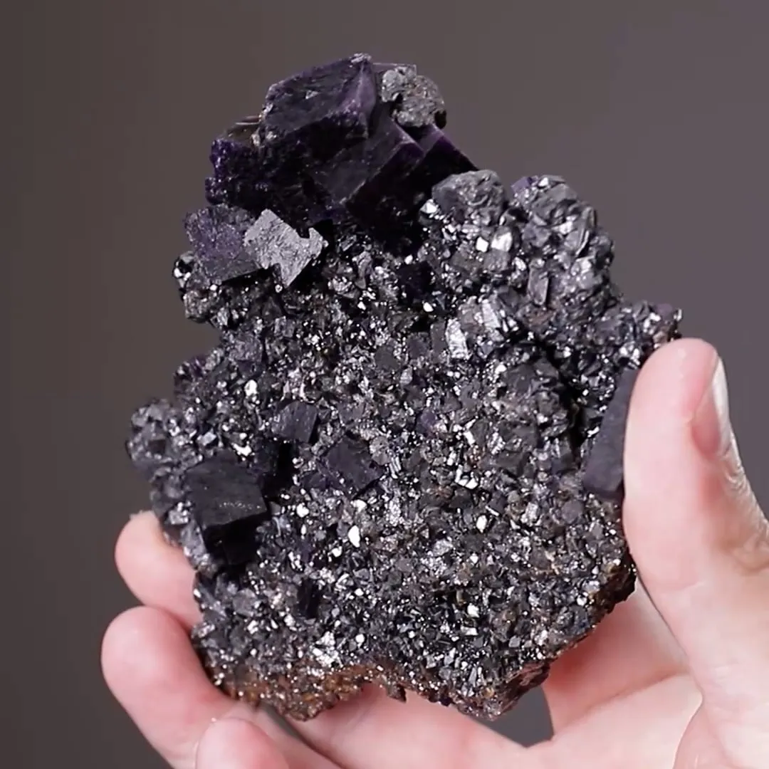 Fluorite with Galena on Sphalerite - image 2