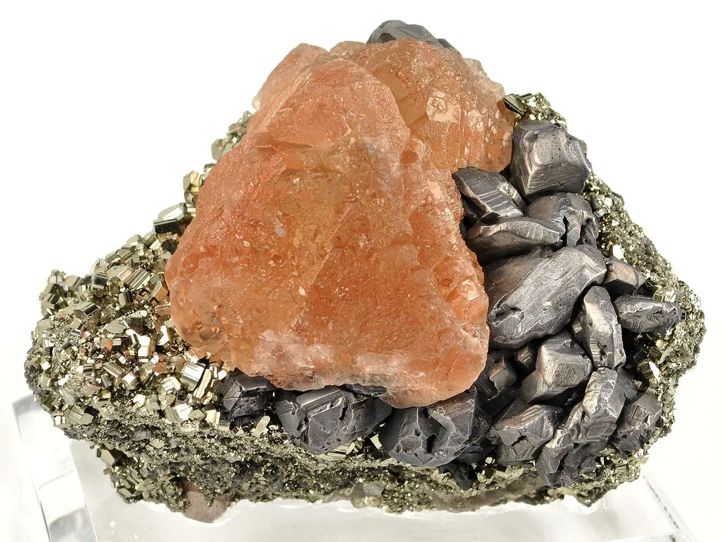 Fluorite With Galena, Pyrite - image 2