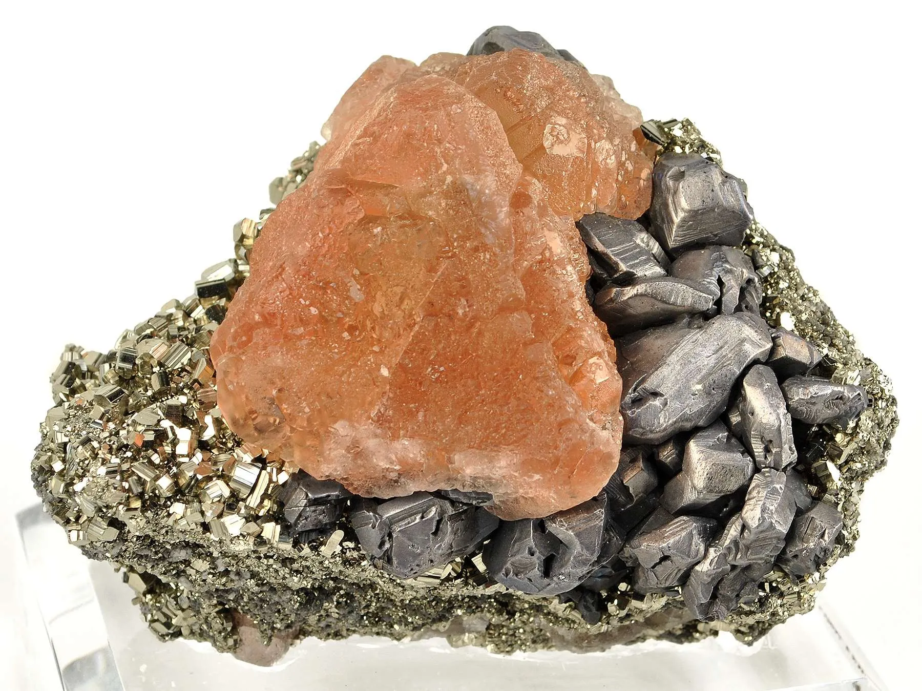 Fluorite With Galena, Pyrite - image 2