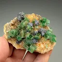 Fluorite with Galena, Quartz - image 2