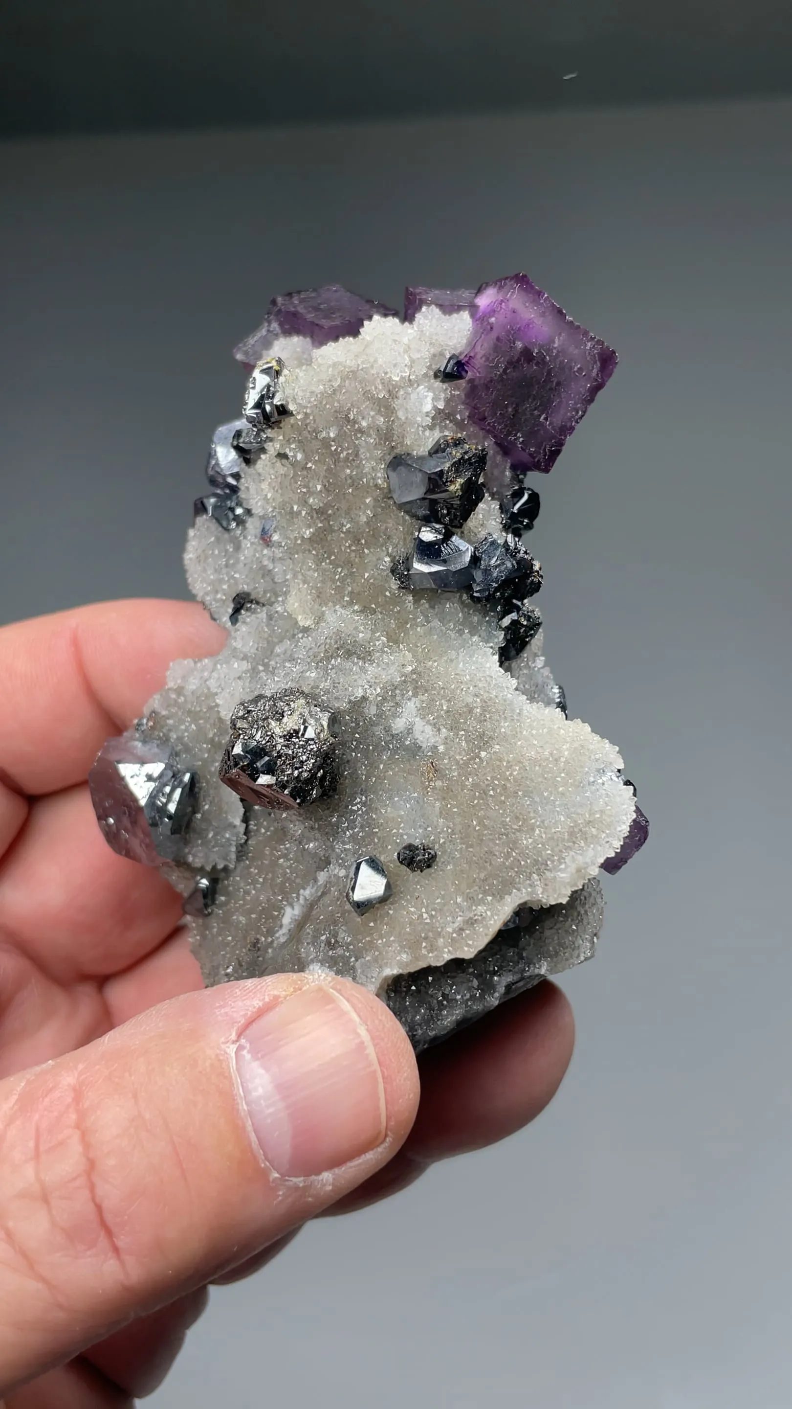 Fluorite with Galena, Sphalerite, Quartz - image 2