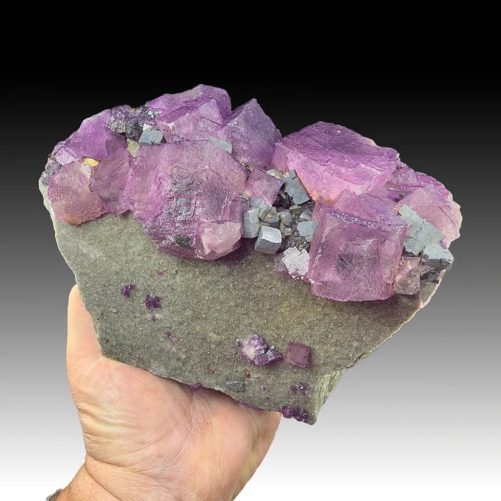 Fluorite with Galena, Sphalerite, Quartz image