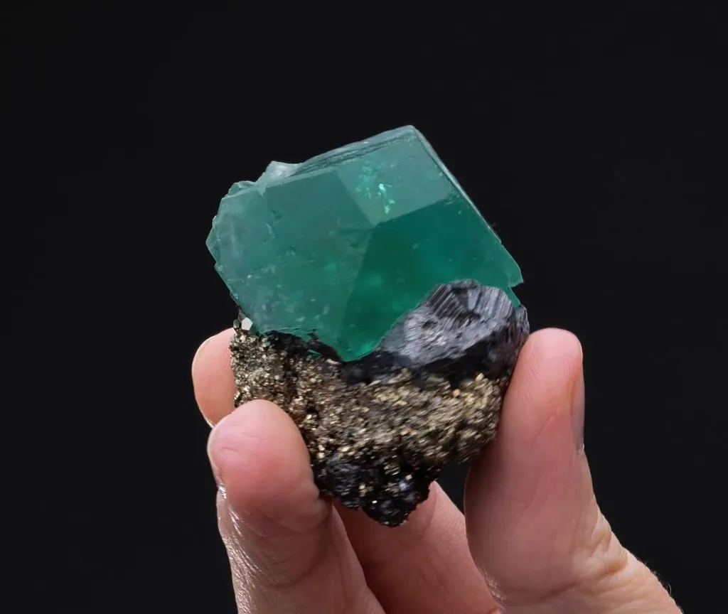 Fluorite with Geocronite and Pyrite - image 2