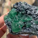 Fluorite with Geocronite-Jordanite - image 5