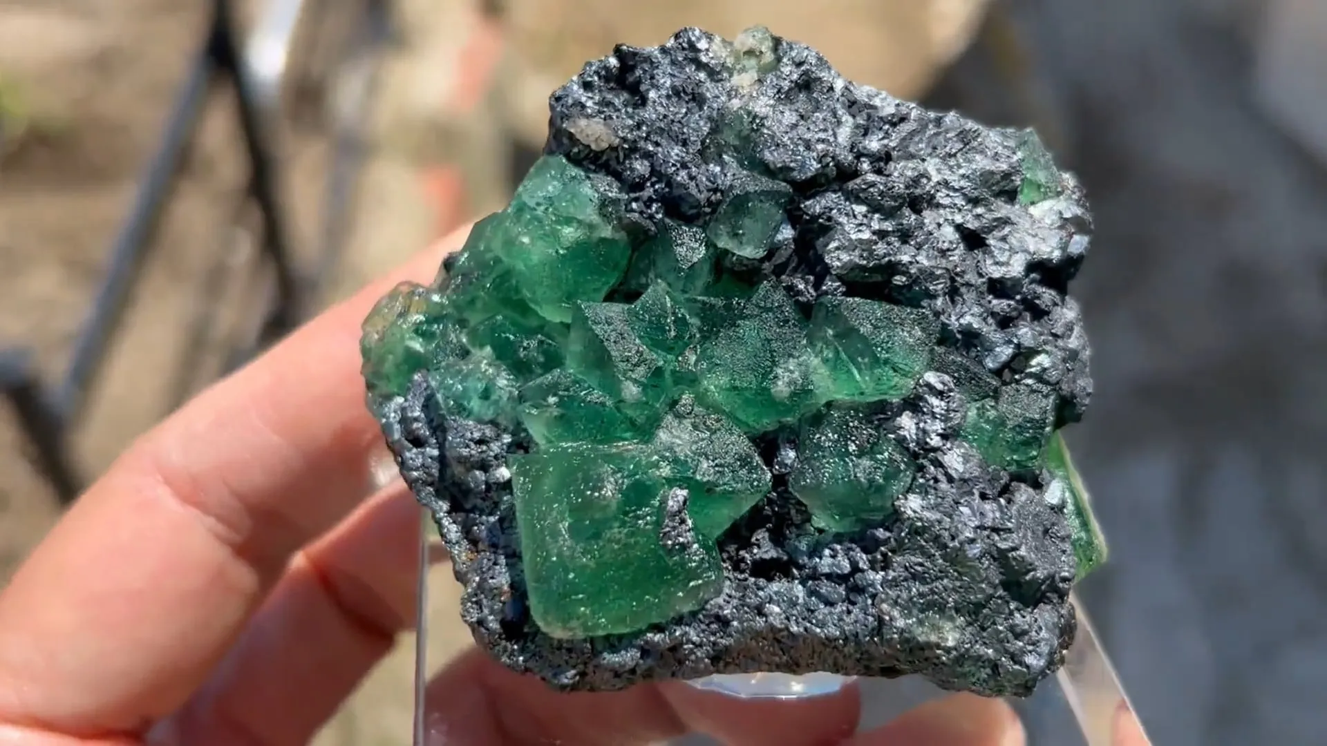 Fluorite with Geocronite-Jordanite - image 5
