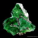 Fluorite with Geocronite on Pyrite - image 5