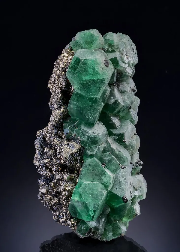 Fluorite with Geocronite Pyrite and Sphalerite image