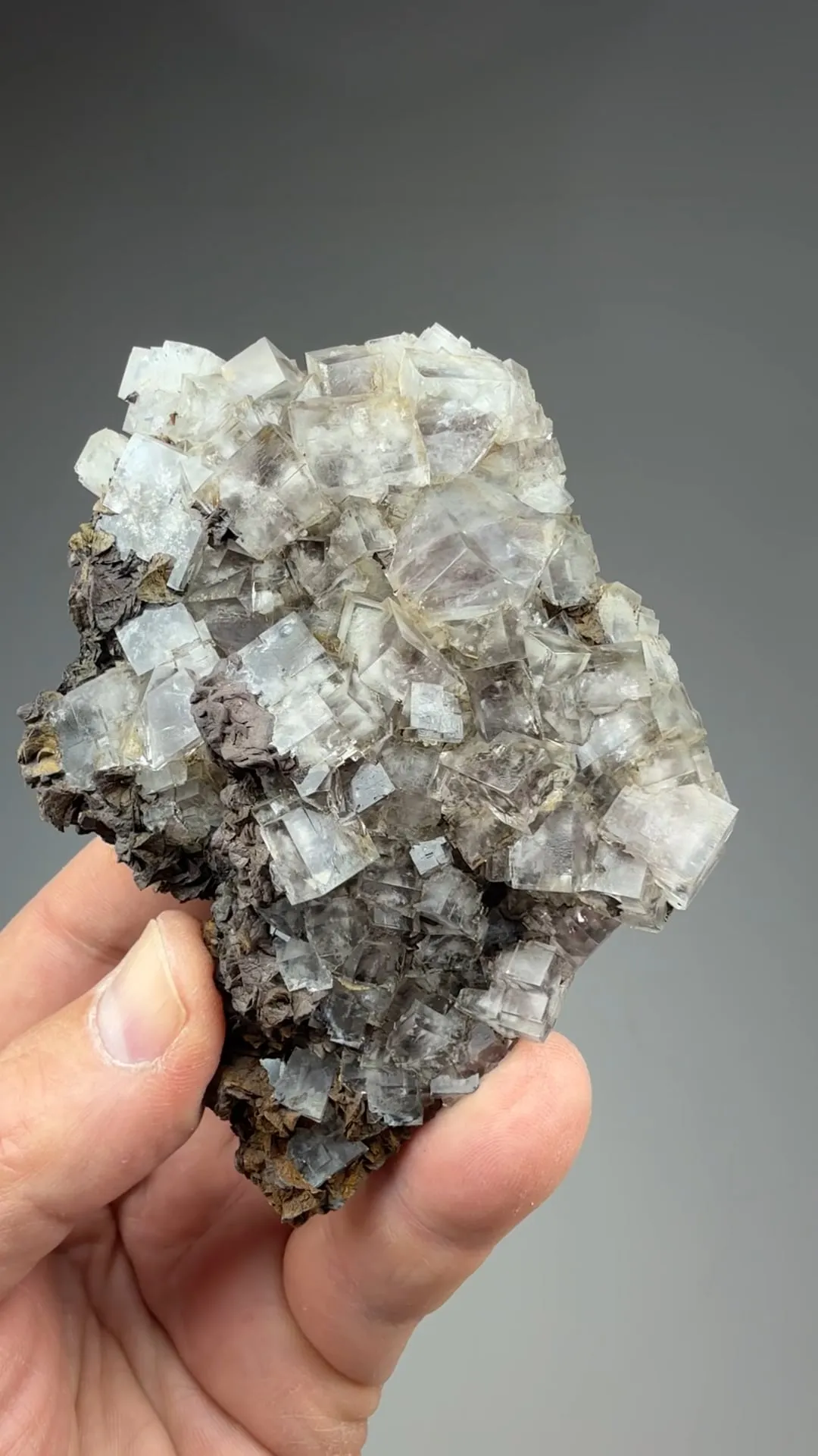 Fluorite with Goethite after Siderite - image 2