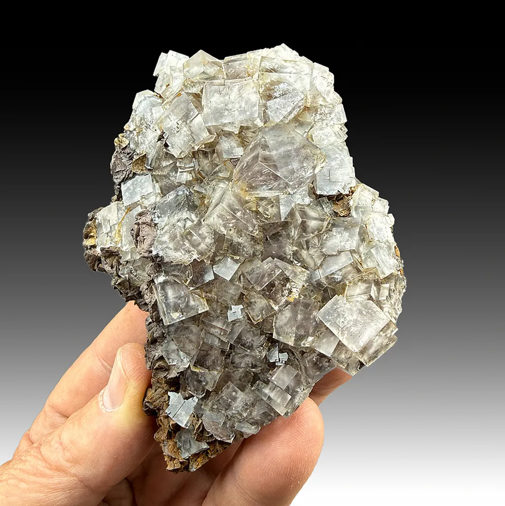 Fluorite with Goethite after Siderite image