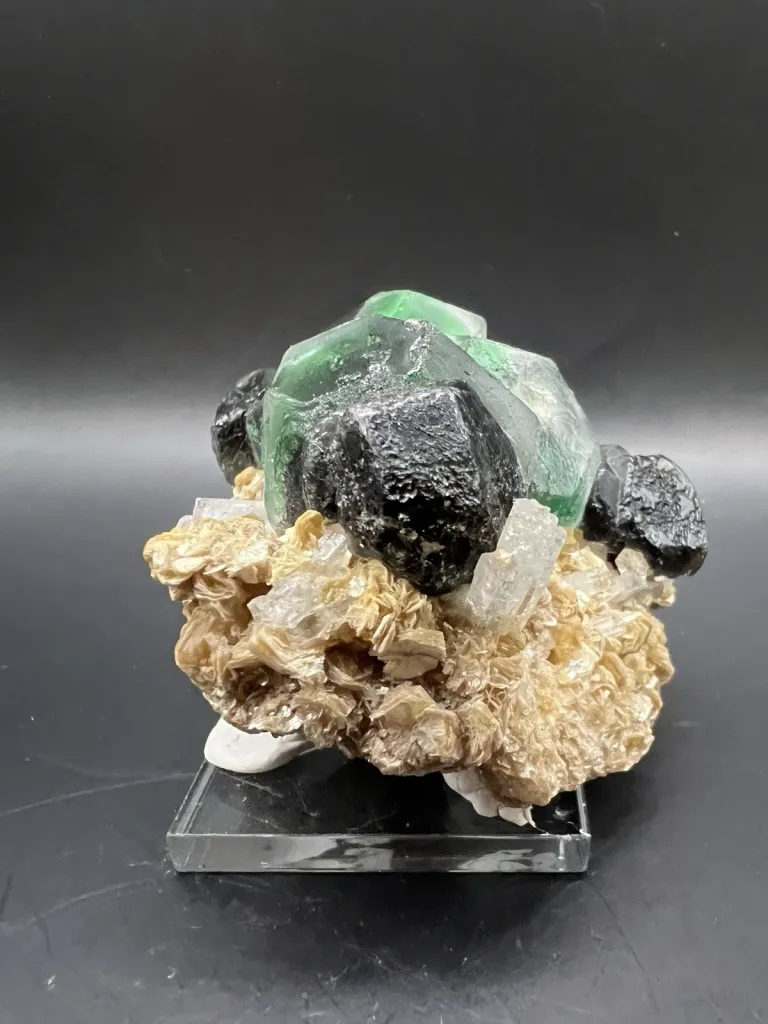 Fluorite with Goshenite Beryl - Namibia - 10116 - image 4