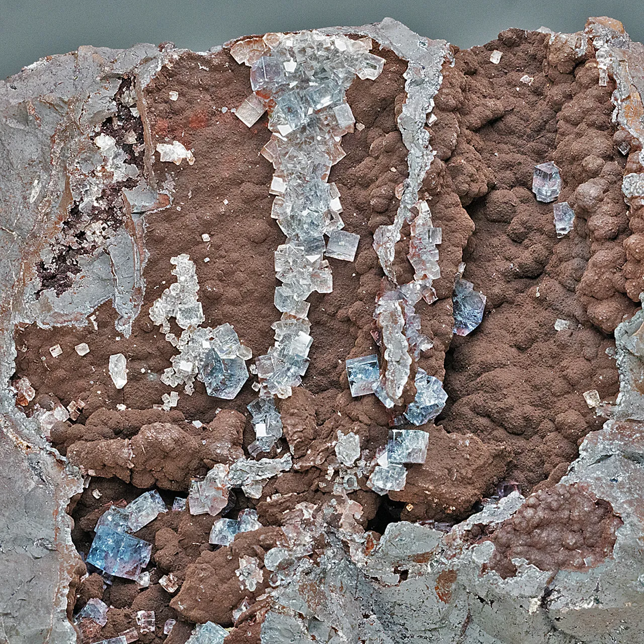 Fluorite with Hematite - image 1