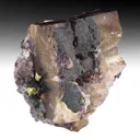 Fluorite with Hematite, Chalcopyrite - image 1