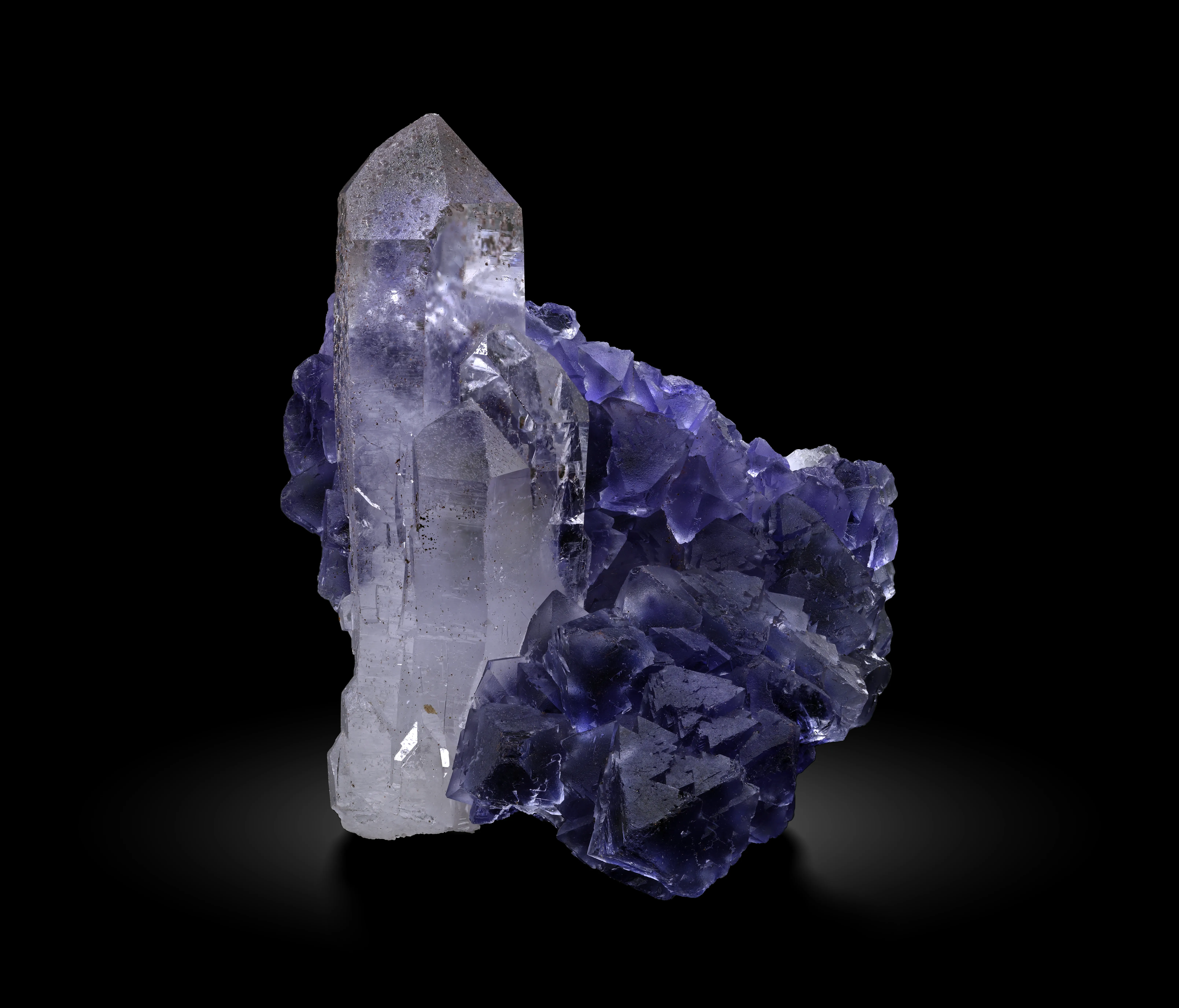 Fluorite with Hematite-included Quartz - image 1