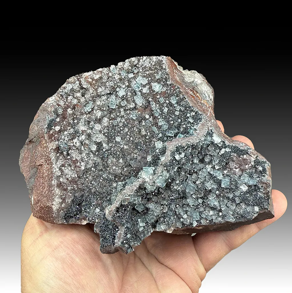 Fluorite with Hematite, Quartz image