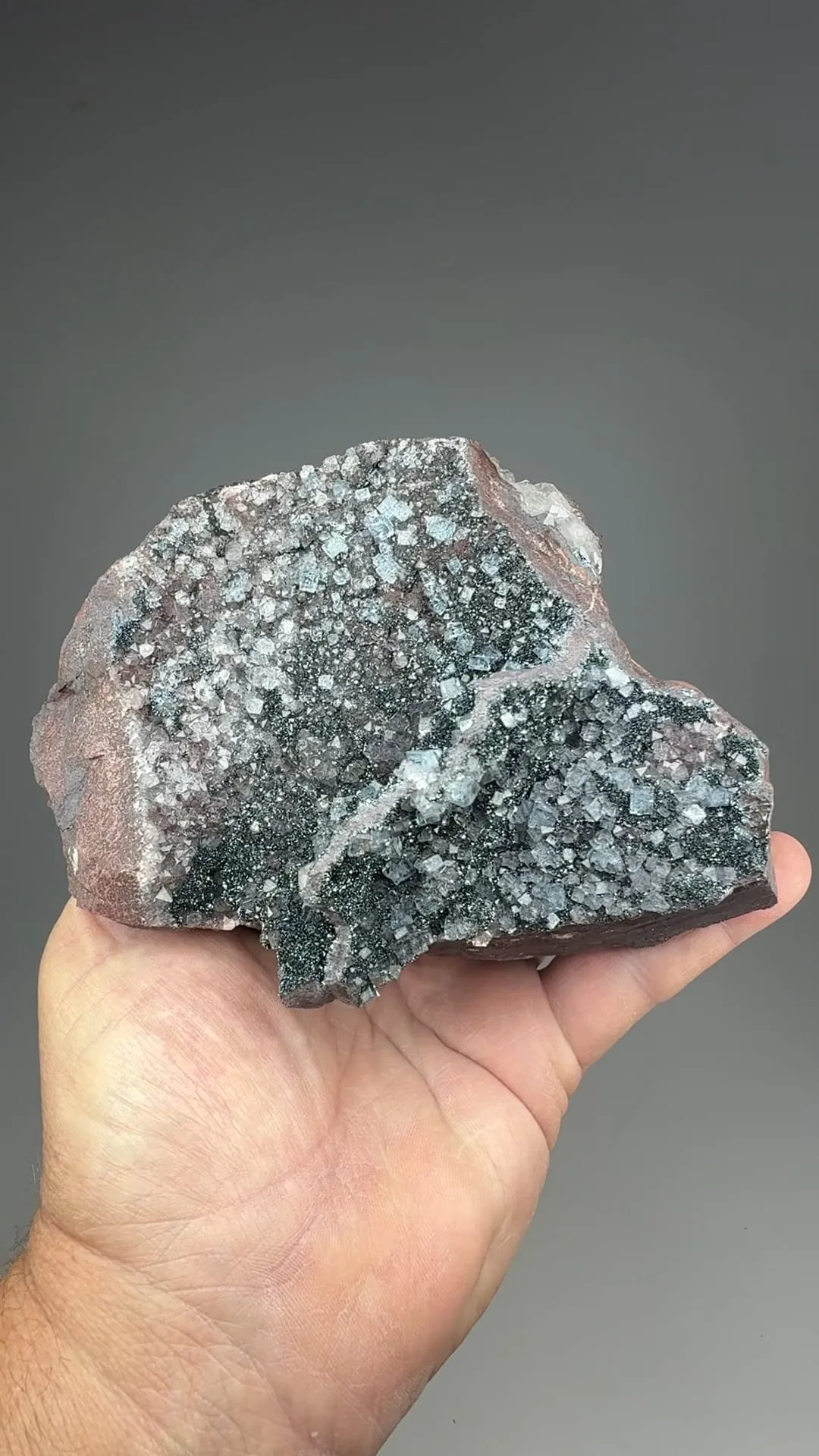 Fluorite with Hematite, Quartz - image 2