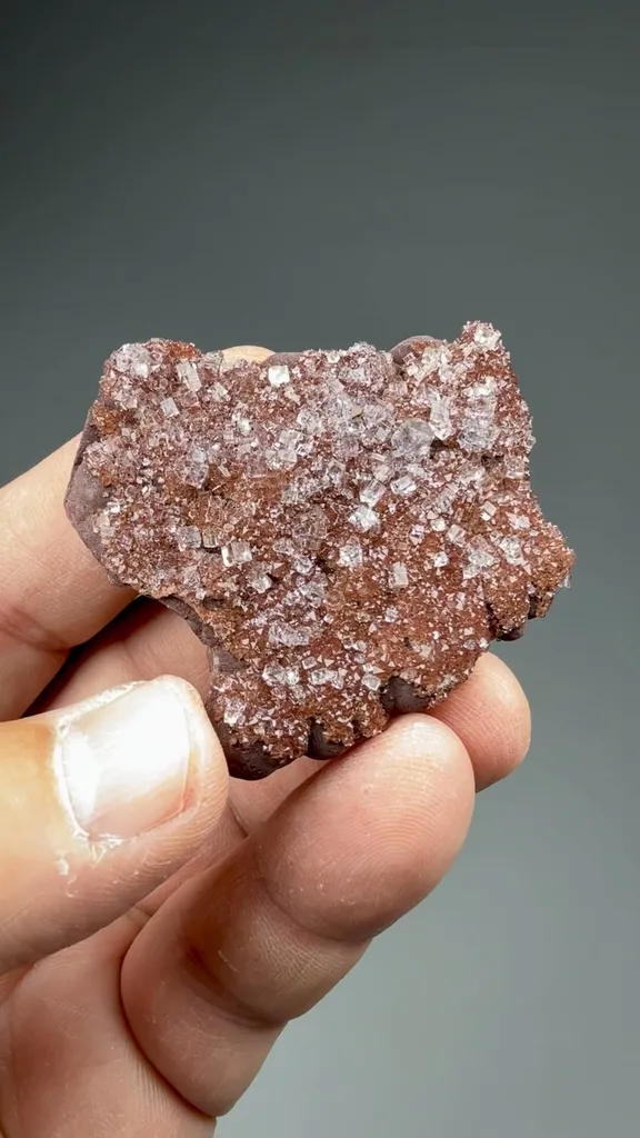 Fluorite with Hematite, Quartz - image 2