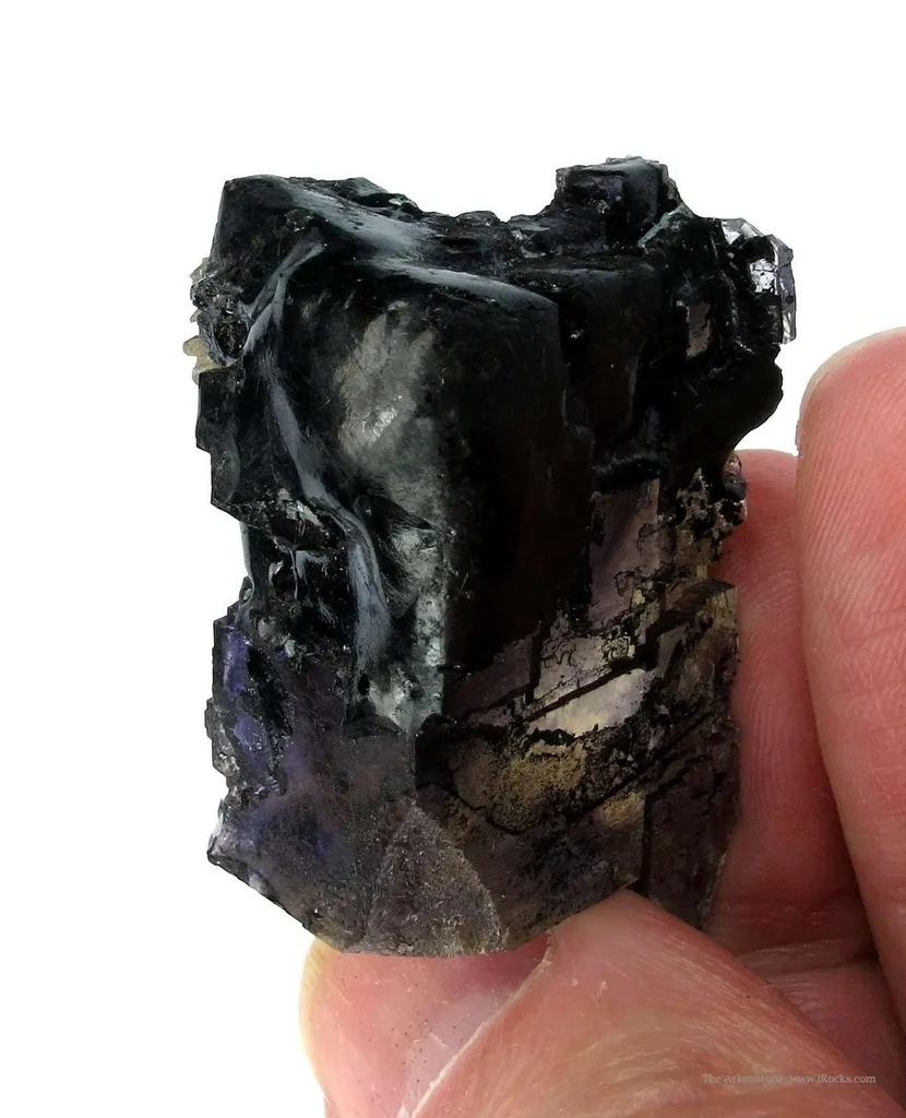 Fluorite With Hydrocarbon Coating image