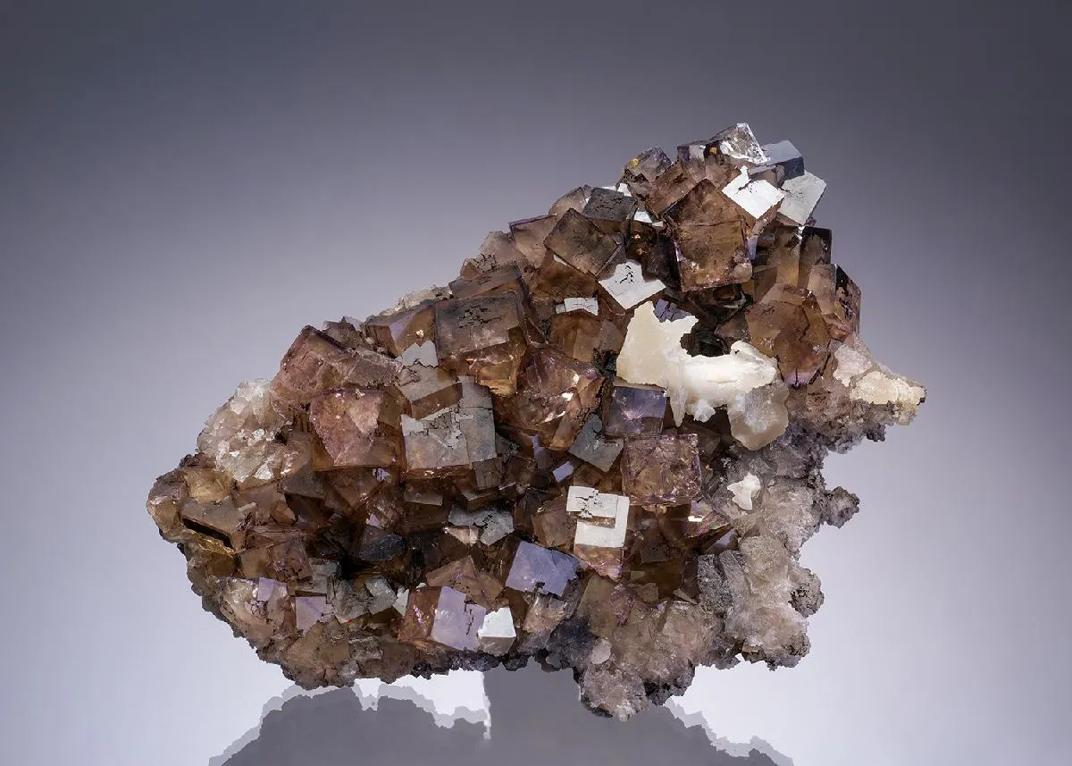 Fluorite with Hydrocarbons - image 1