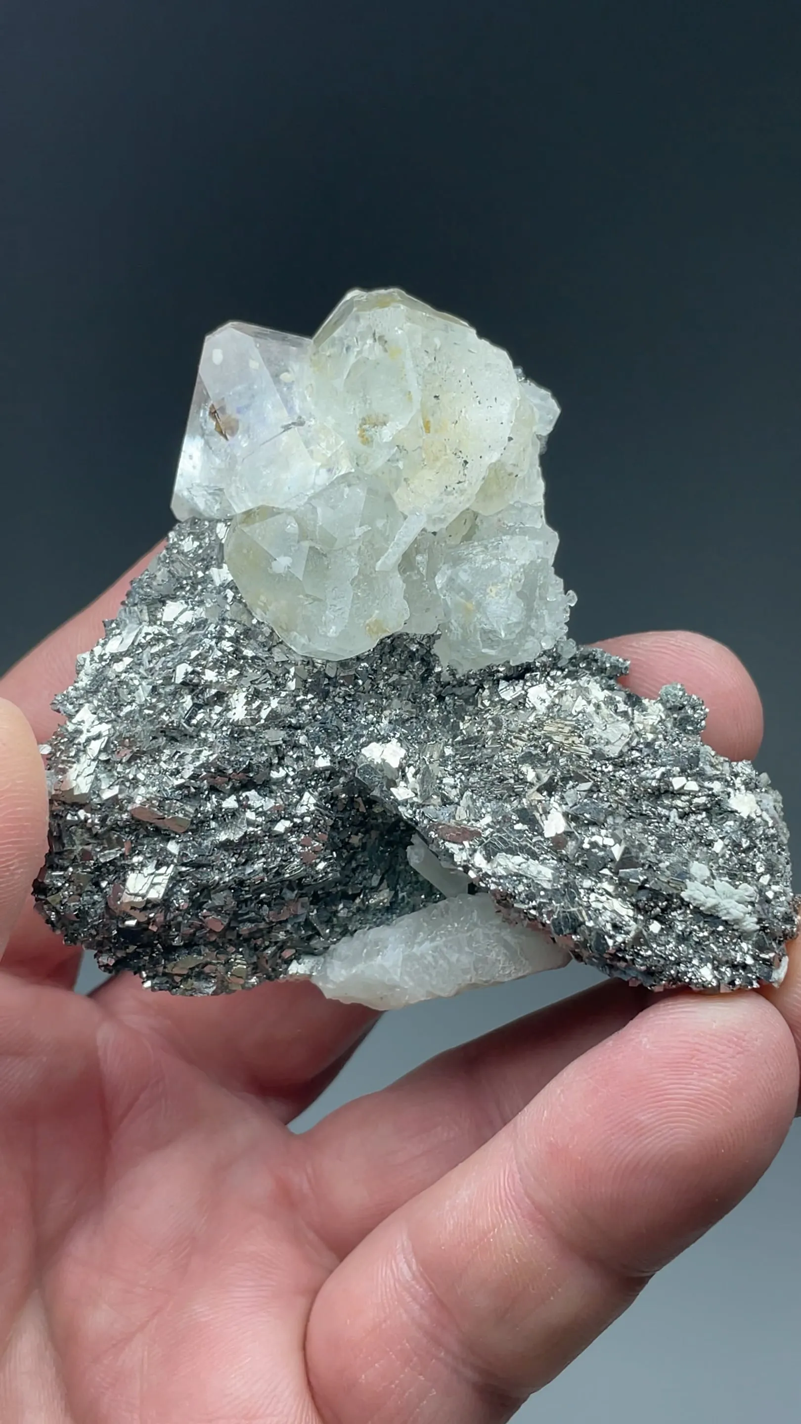 Fluorite with Lollingite, Arsenopyrite, Quartz - image 2