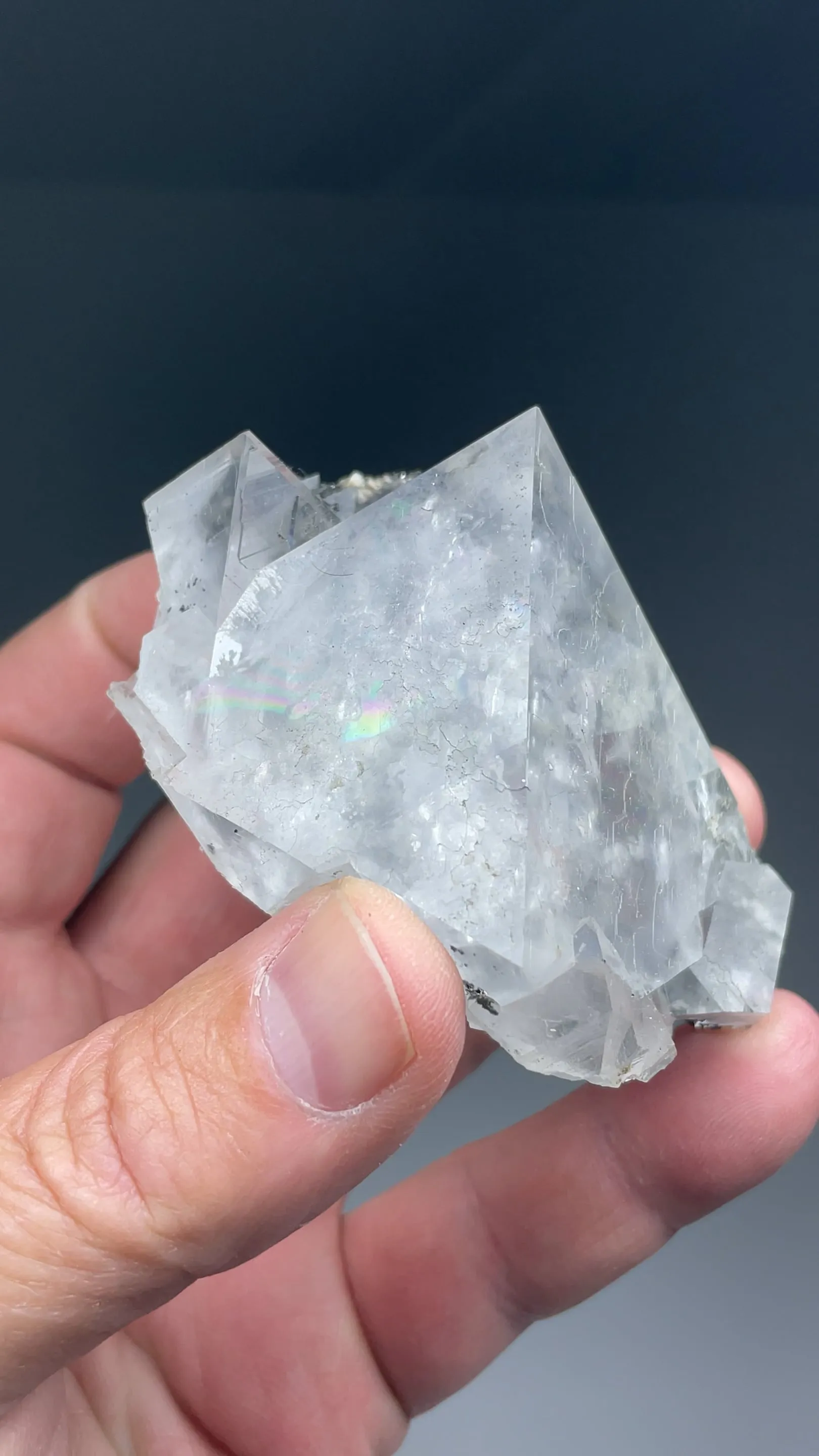 Fluorite with Magnetite, Calcite - image 2