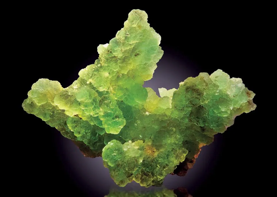 Fluorite with Manganese oxide inclusions image