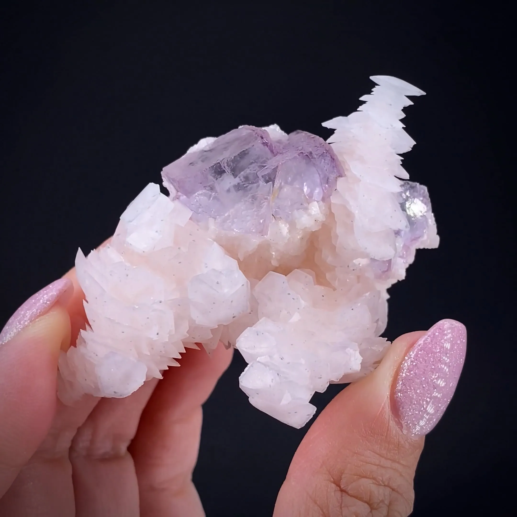 Fluorite with Manganoan Calcite - image 1