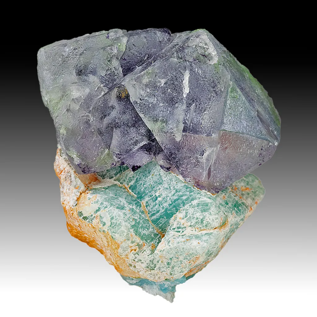 Fluorite with Microcline image