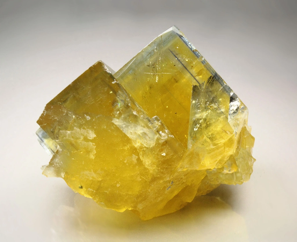 FLUORITE with PHANTOMS from France, Auvergne-Rhône-Alpes, La Barre Mine - image 3