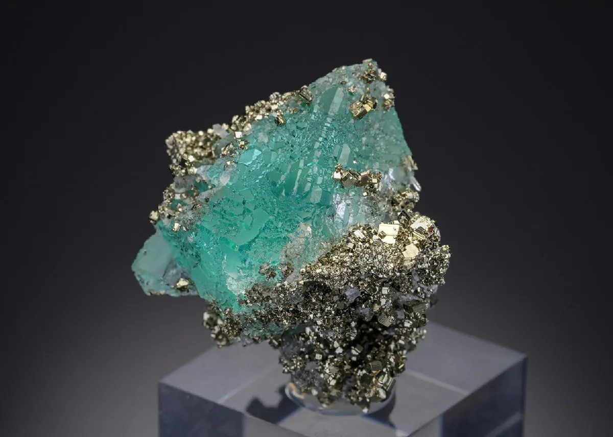Fluorite with Pyrite - image 1
