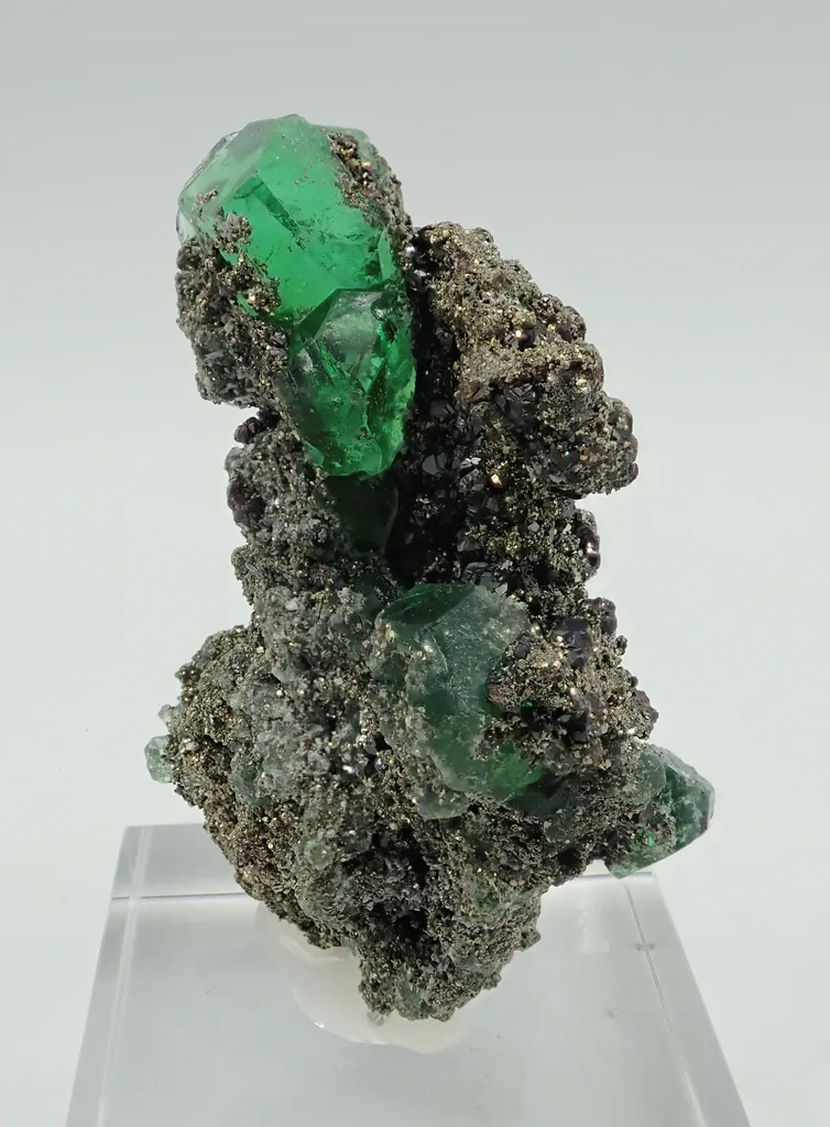 Fluorite with Pyrite image